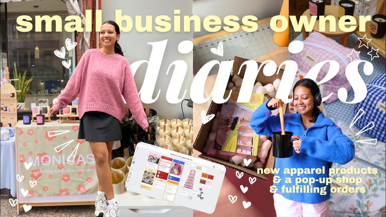 prepping 1000 candles, launching an apparel collection, & local pop-up shop all in 1 weekend // vlog