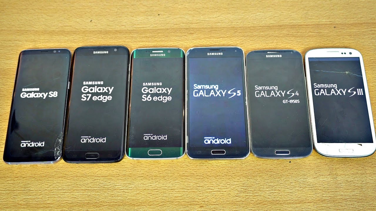 Samsung Galaxy S8 против S7 против S6 против S5 против S4 против S3 — тест скорости! (4K)