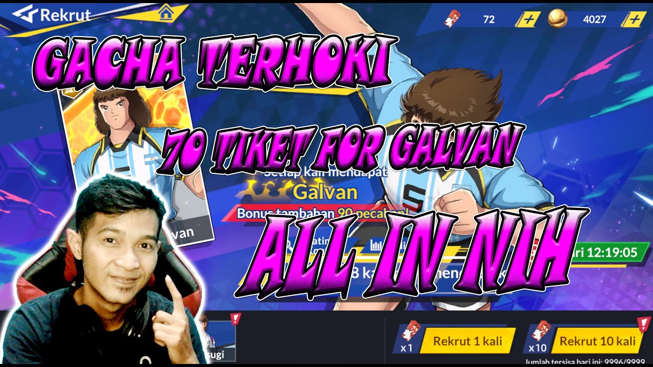 GACHA 70 RED TICKET BANNER GALVAN & I think I'm lucky this time!!! #gacha #tsubasa #cta