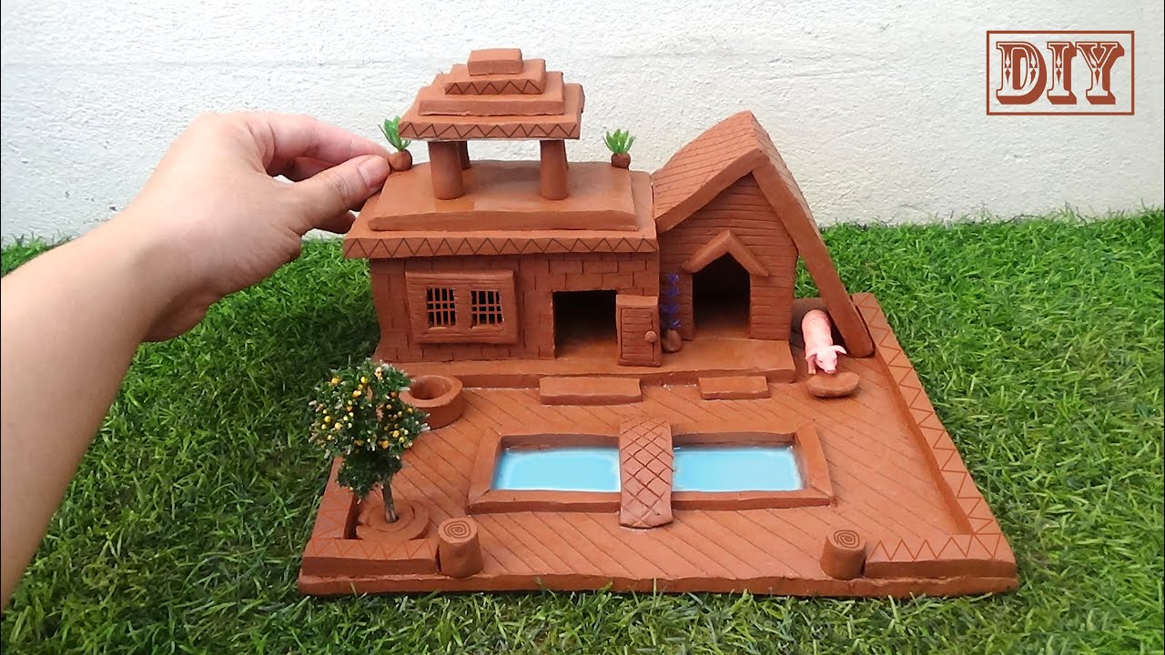 DIY How to make Miniature Village House || Amazing mini house