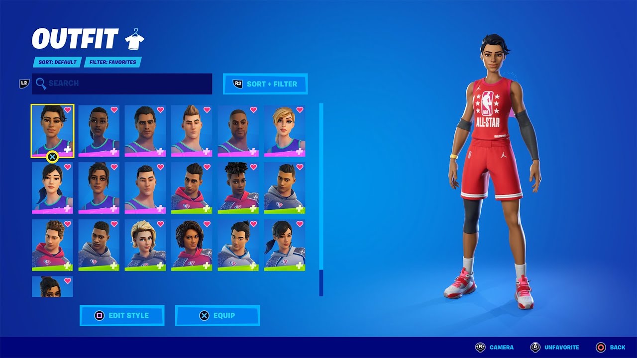 Fortnite All NBA Series Skins, (All Styles) & Cosmetics full Set showcase! (NBA 75 Skins Review)