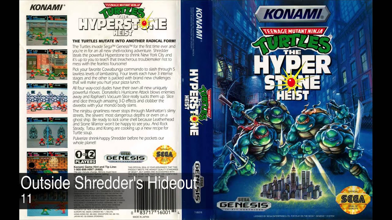 Teenage Mutant Ninja Turtles The Hyper Stone Heist Soundtrack &bull; Sega Genesis