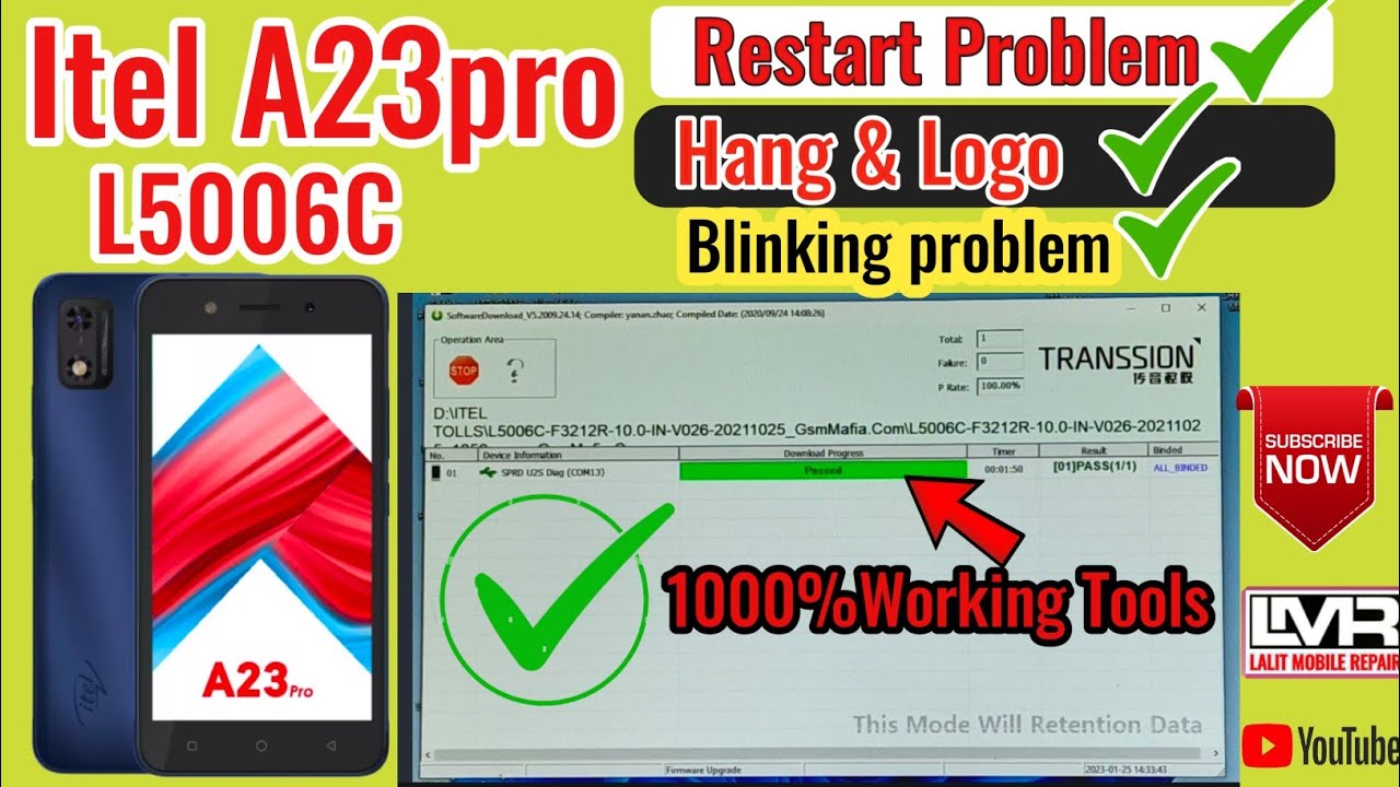 Itel A23pro L5006c|| On off Problem|| Restart Problem|| Hang Logo|| Itel L5006c//itel A23proFlashing