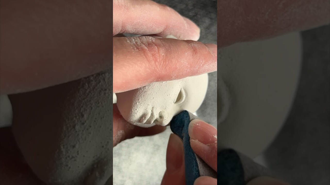Porcelain bjd doll: sculpting head #balljointeddoll #porcelainbjd #bjd #bjddoll #bjddolls