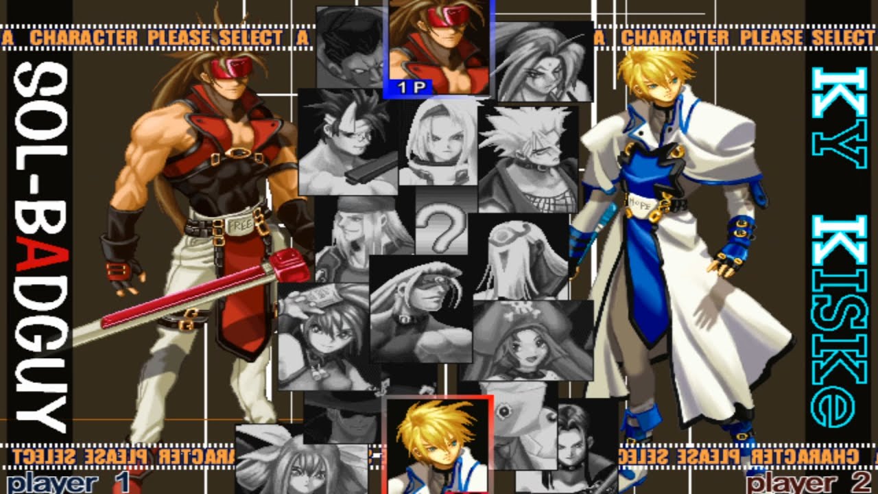 Guilty Gear X Opening and All Characters [PS2]