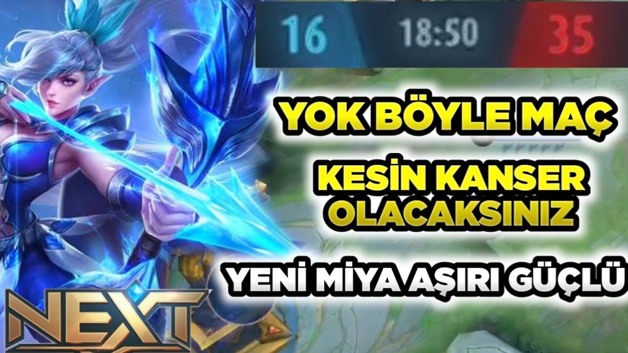 BÖYLE BİR MAÇ İZLEMEDİNİZ KANSER OLACAKSINIZ YUH DİYECEKSİNİZ YENİ EFSANE MİYA MOBİLE LEGENDS