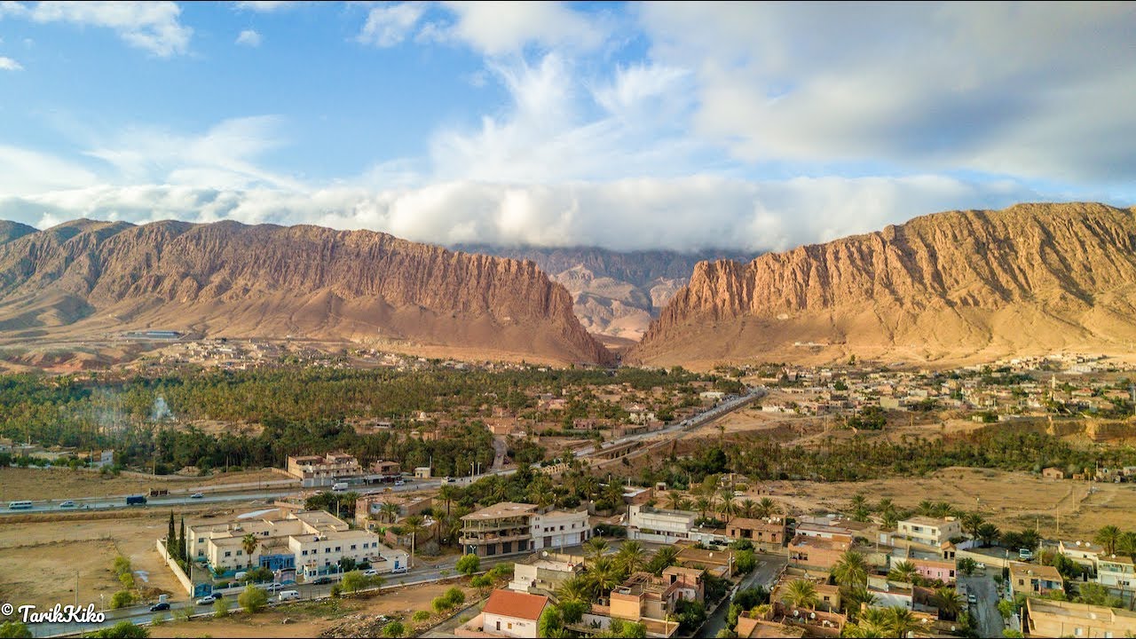 El Kantara Vue du Ciel en 4K Biskra Algeria (Drone Mavic Pro)