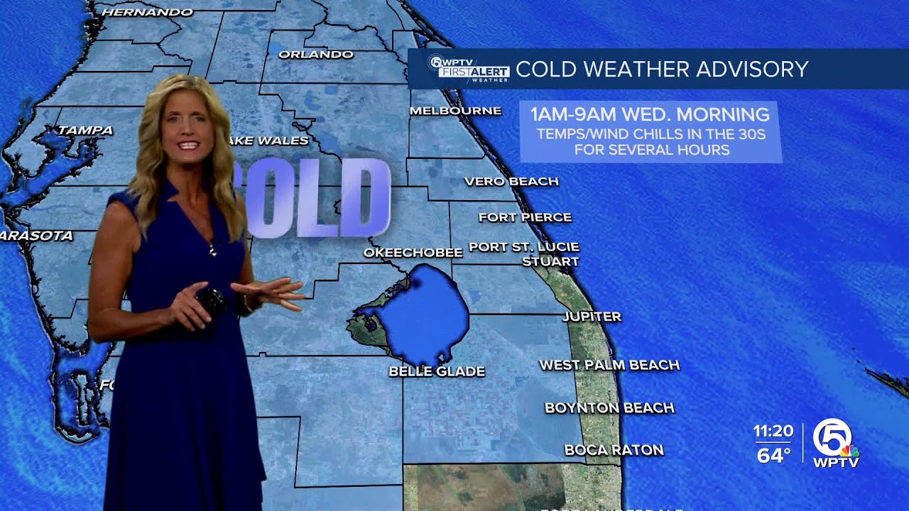 WPTV First Alert Weather Forecast for Afternoon of Tuesday, Dec. 30, 2025