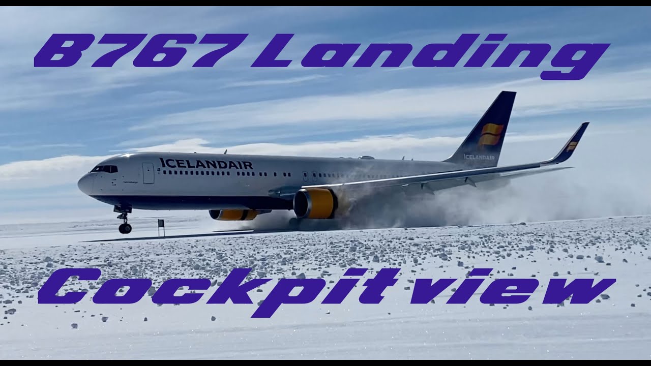 @icelandair  B767 landing in Antarctica