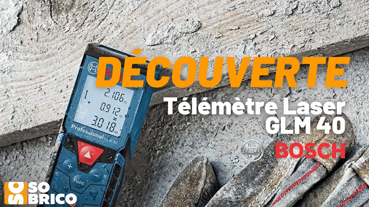 Télémètre Laser GLM 40 BOSCH - SOBRICO 🔥