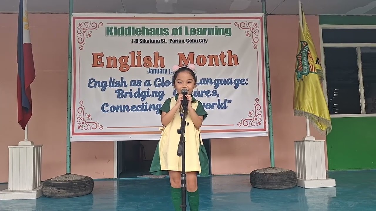 English Month 2nd Week - Poem Recitation (Kinder) 