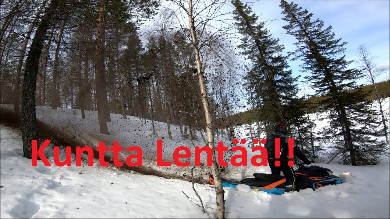 Kelkkailua Kuhmo Freeride alueella -21, Snowmobiling @Kuhmo Freeride