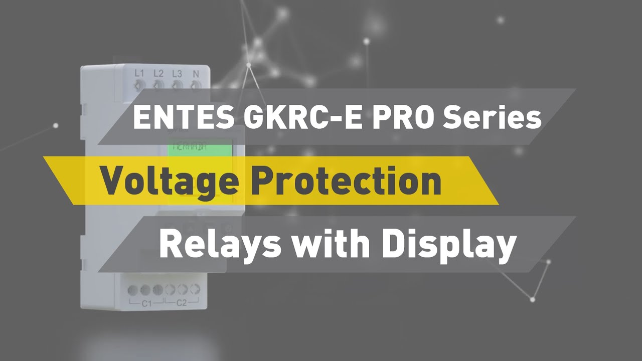 ENTES GKRC-E PRO Series Voltage Protection Relay with Display