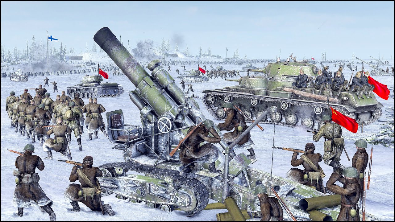 SOVIET WINTER ASSAULT - MANNERHEIM LINE DEFENSE - FINNISH TALVISOTA