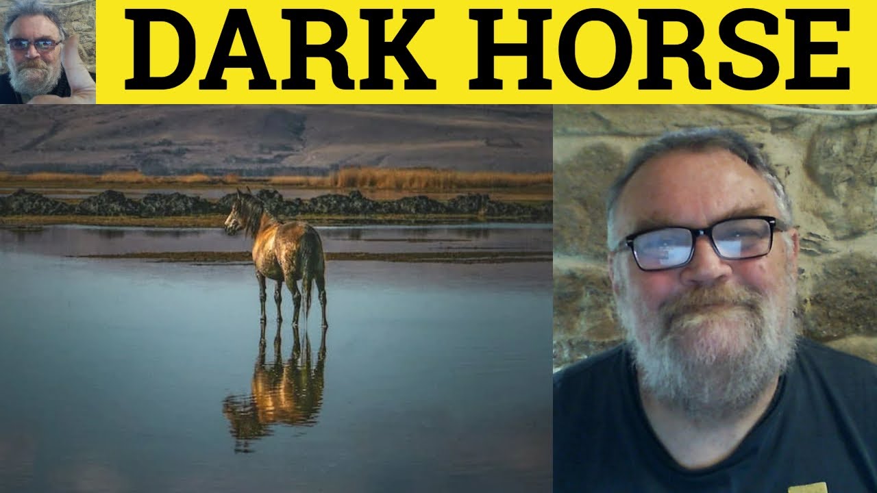 🔵 Dark Horse Meaning - Dark Horse Defined - Dark Horse Examples - British Idioms - Dark Horse