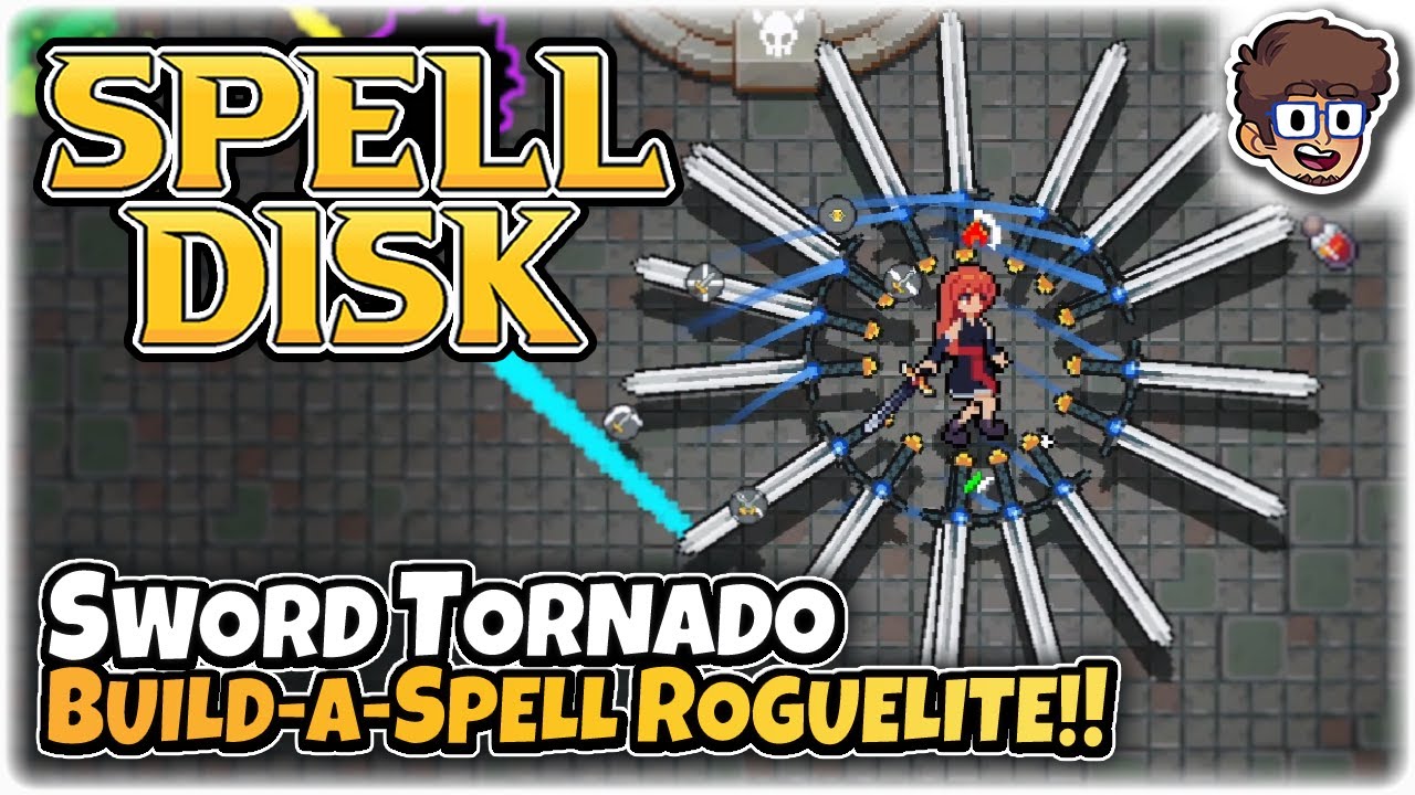 MELTING Bosses With a Sword Tornado!! | Build-a-Spell Action Roguelite | Spell Disk