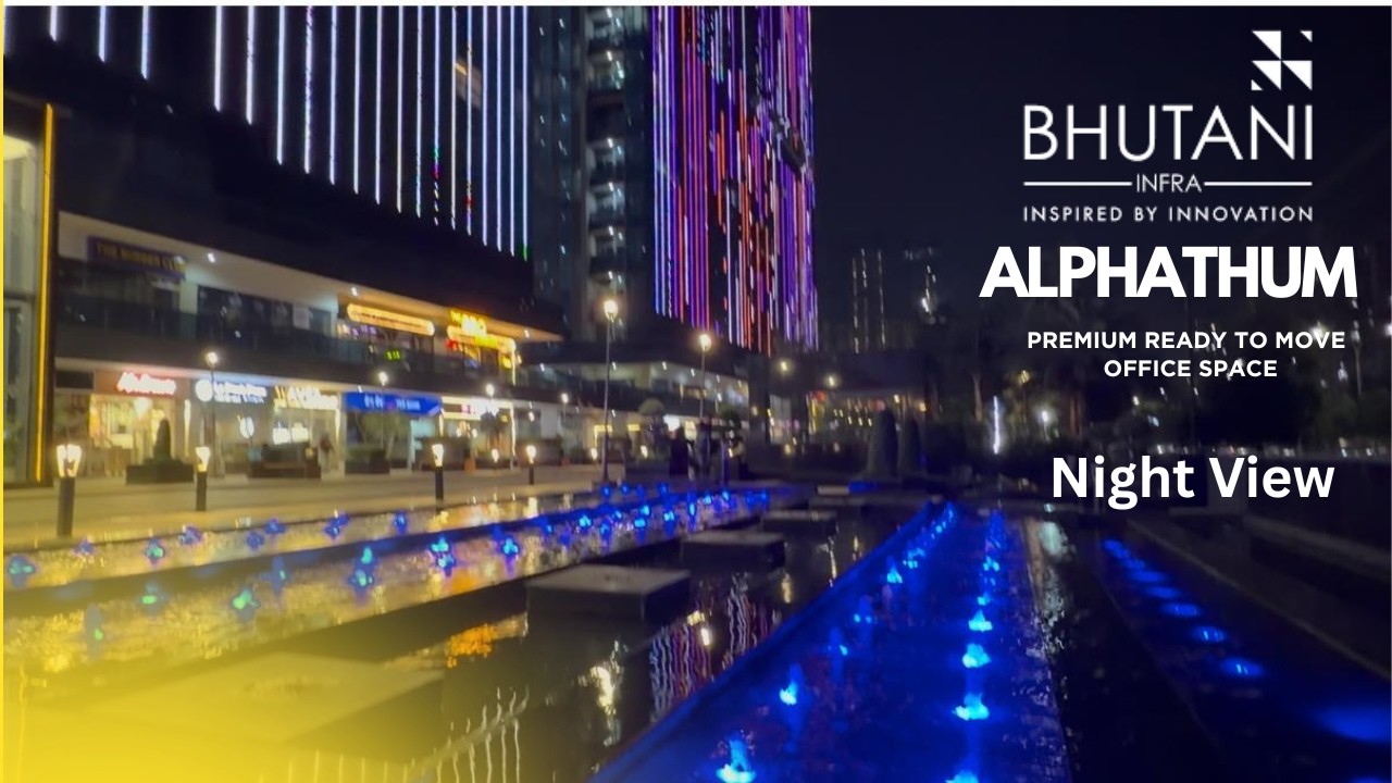 Noida&rsquo;s MOST BEAUTIFUL Office Tower at Night 😍 | Bhutani Alphathum Tour #bricksbybricks