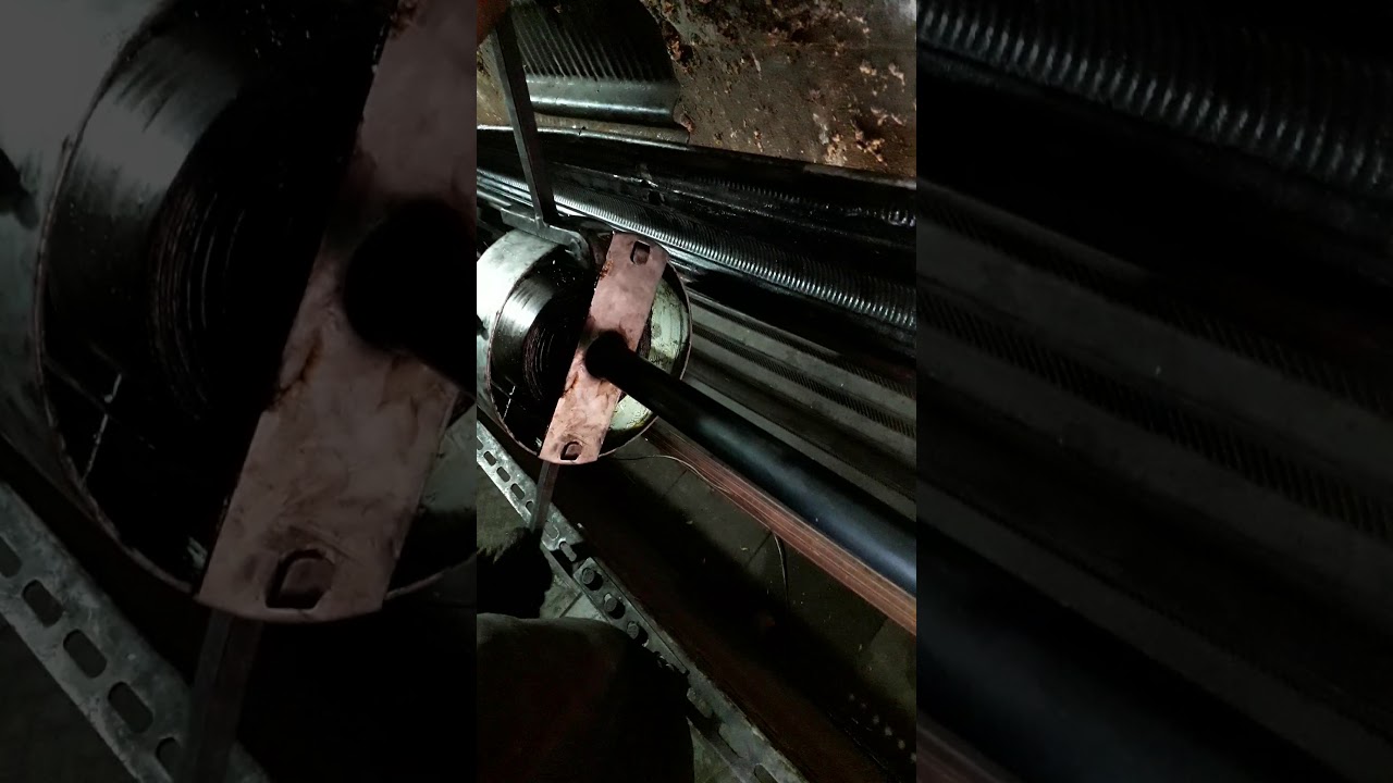 trocando mola de portas de aço
