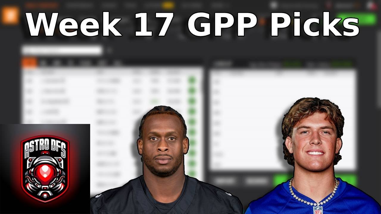 NFL DFS Week 17| GPP Picks On Draft Kings