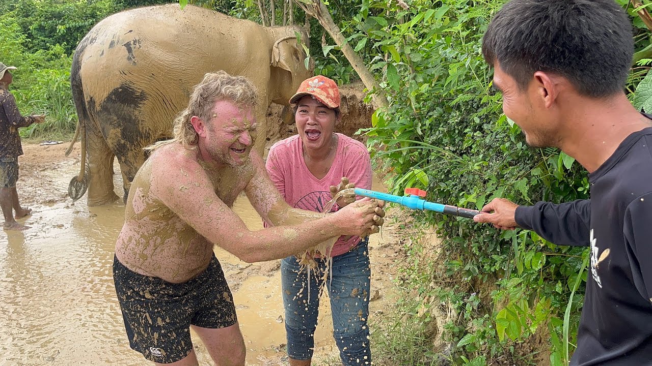 Down n dirty with the elephants of Cambodia