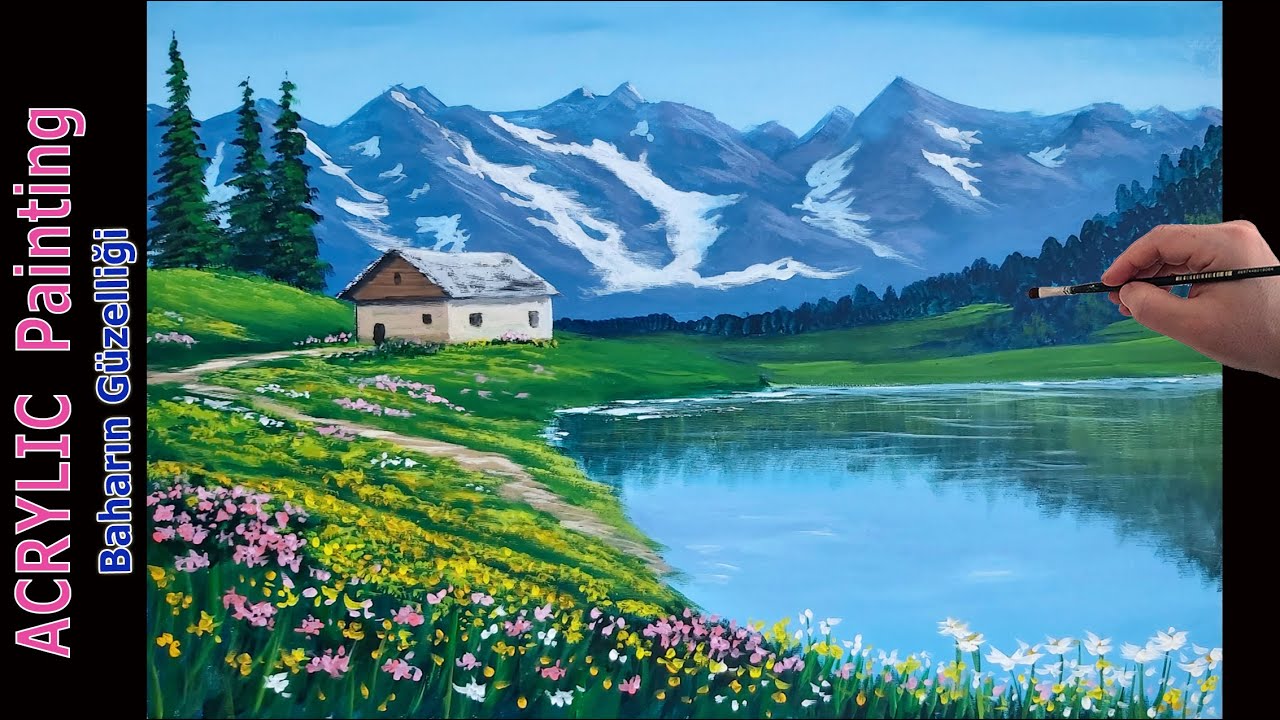 SEZON #2 Manzara Resmi Nasıl Yapılır / Baharın Güzelliği | How to Painting Time Lapse