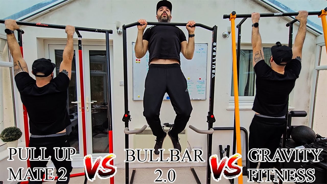 BullBar 2.0 Vs Pull Up Mate 2 Vs Gravity Fitness  - Best Portable Pull up Bar ShowDown