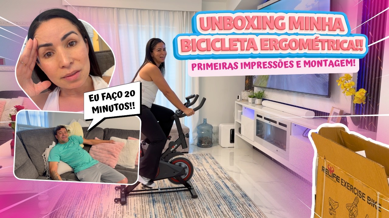 LOJA DOLLAR TREE + JOSH MONTOU A BICICLETA ERGONOMÉTRICA, QUASE PASSEI MAL 