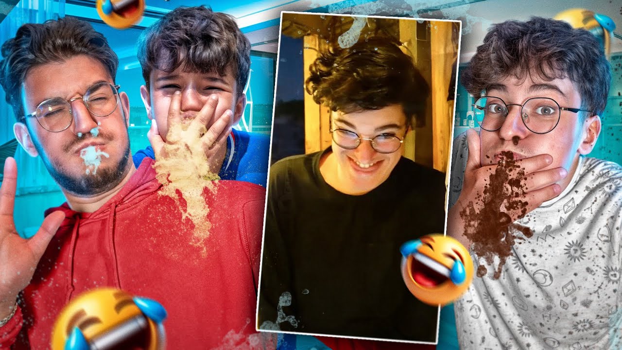 ESSAYEZ DE NE PAS RIRE AUX MONTAGES DES ABONNÉS AVEC MES PETITS FRÈRES ! (et du coca..) #9