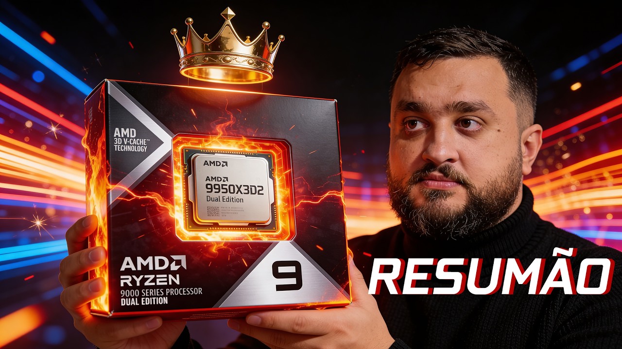Resum&atilde;o: RYZEN 9 9950x3D2 / Monitor OLED +92% / Crimson Desert volta atr&aacute;s / Windows usar&aacute; menos RAM