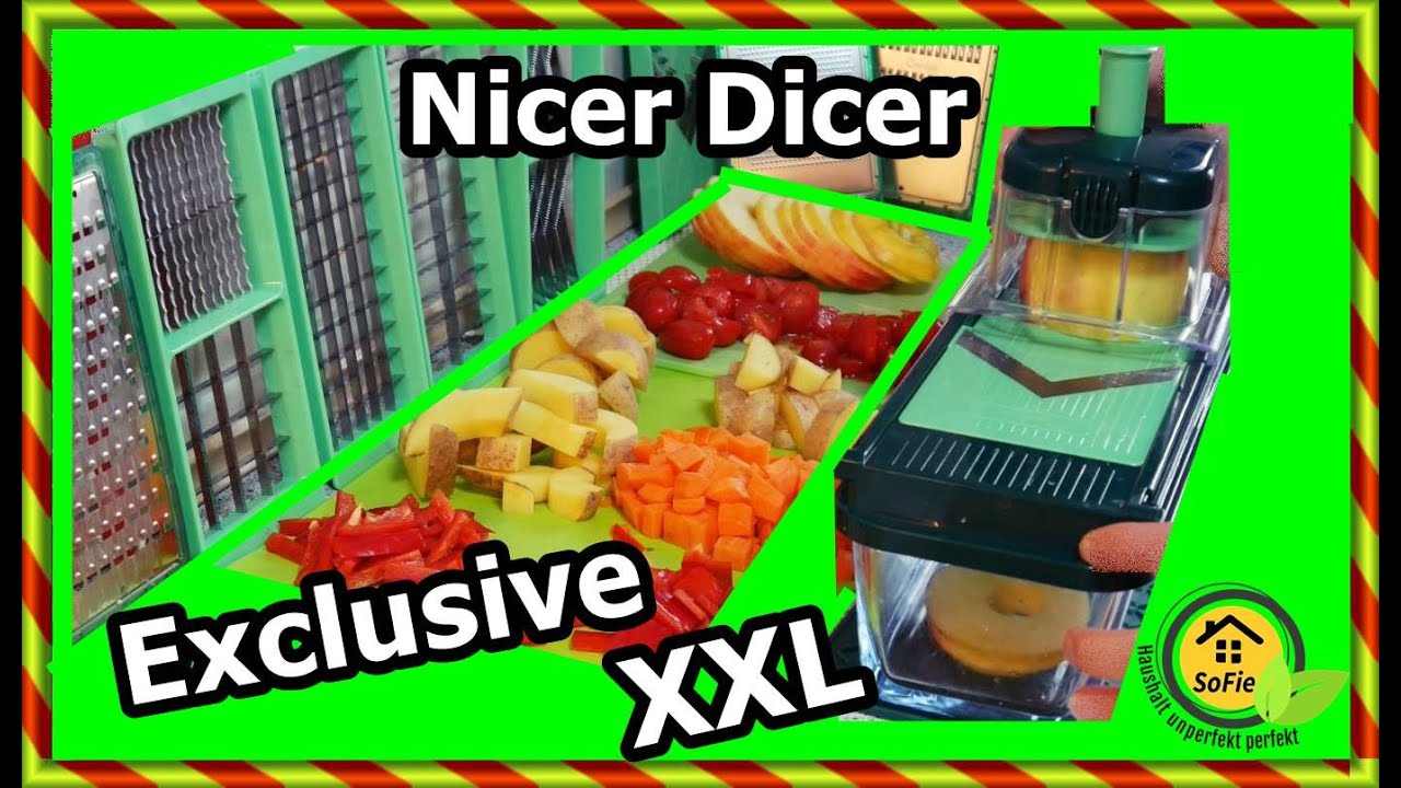 20 Schnittvarianten Nicer Dicer Exclusive XXL SoFie Haushalt Unperfekt Perfekt