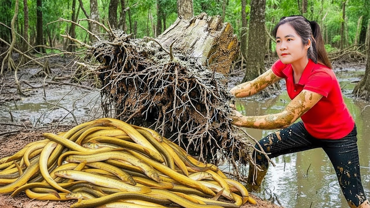 Harvesting Mudfish & Frogs from the Rice Fields & Goes to Market Sell – Bella's Rural Life