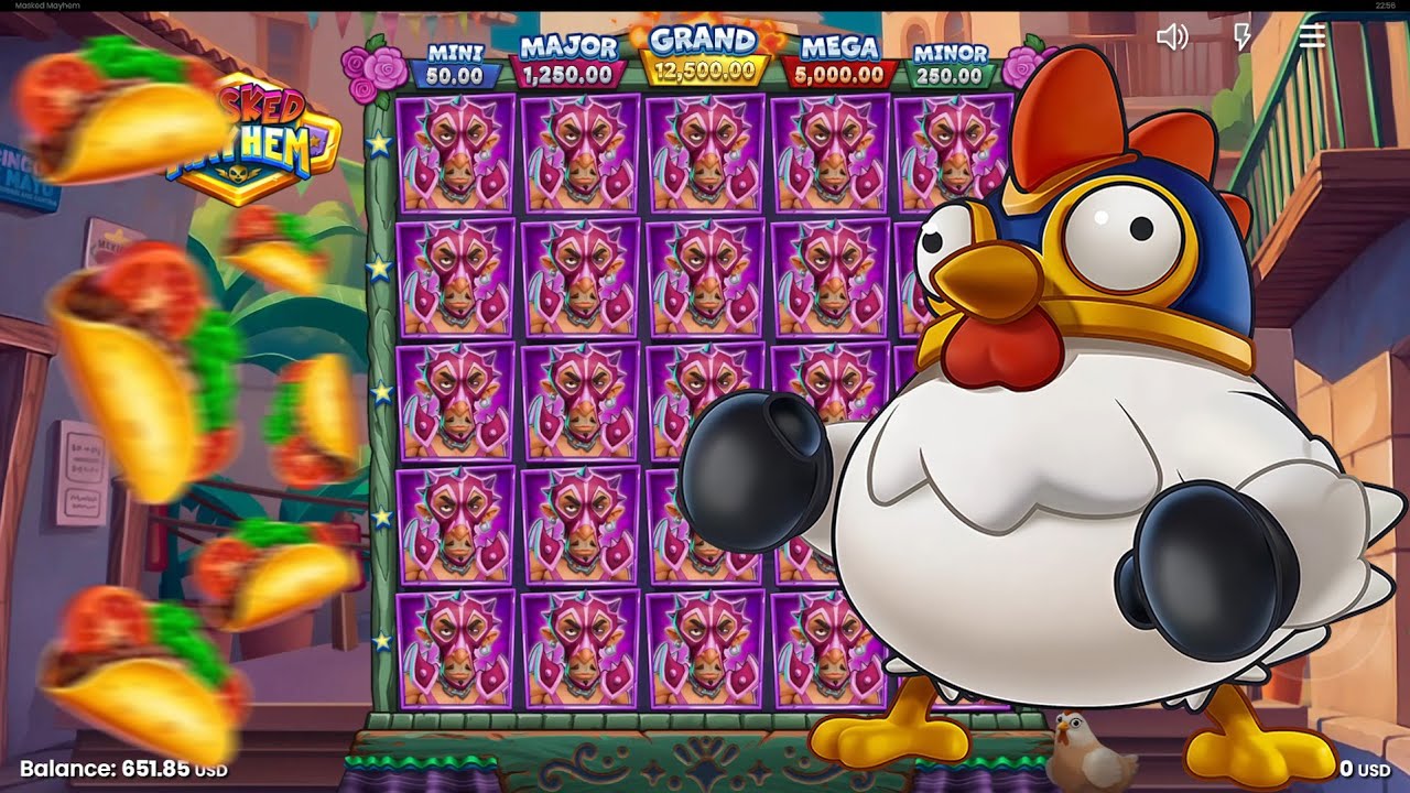 ОЧЕНЬ СМЕШНОЙ СЛОТ ОТ PUSH GAMING - MASKES MAYHEM! ОЧЕНЬ ИНТЕРЕСНЫЕ ЗАНОСЫ!