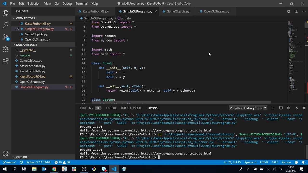 Computer Graphics 2019 - programming and lab session - 2D