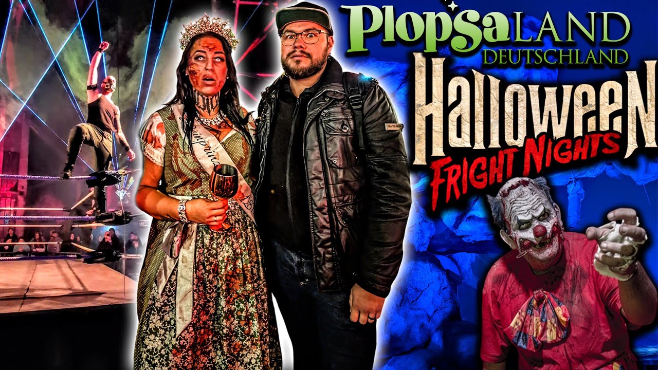 HALLOWEEN FRIGHT NIGHTS Vlog 2025 - Plopsaland Deutschland | Haunted Houses & Shows