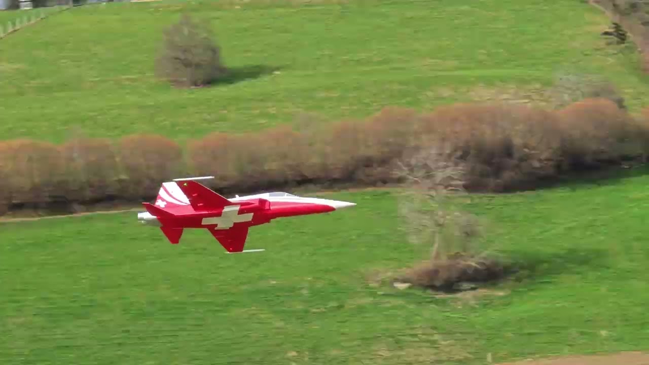 3d printed F-5 Tiger Patrouille Suisse 90mm edf