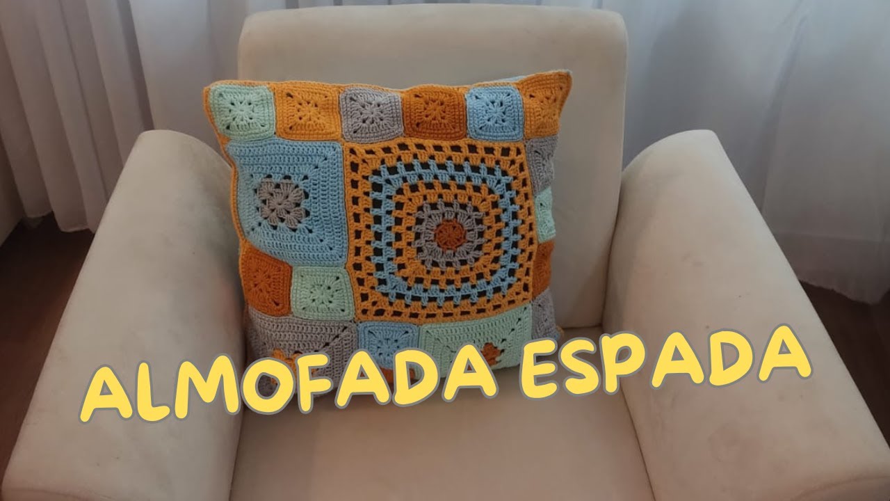ALMOFADA ESPADA 4 / ALMOFADA EM CROCHÊ #crochê #croche #crochet #crocheting