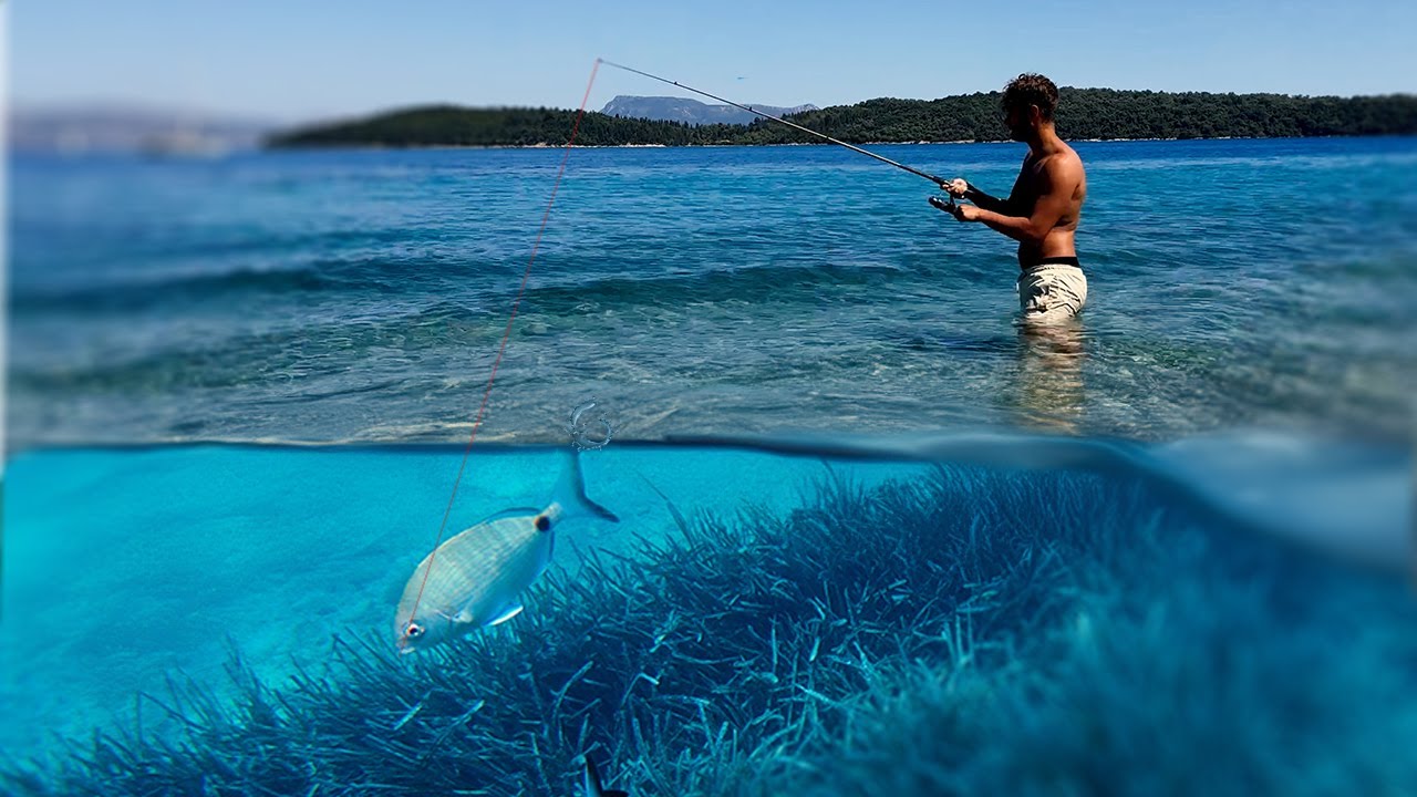 Fishing on Lefkada's Most Beautiful Beach!