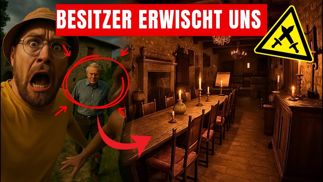 LOSTPLACE // VERLASSENES XXL RITTERSCHLOSS wie aus ANDEREM JAHUNDERT! 😱🏰 BESITZER ERWISCHT UNS!👮‍♀️🚨