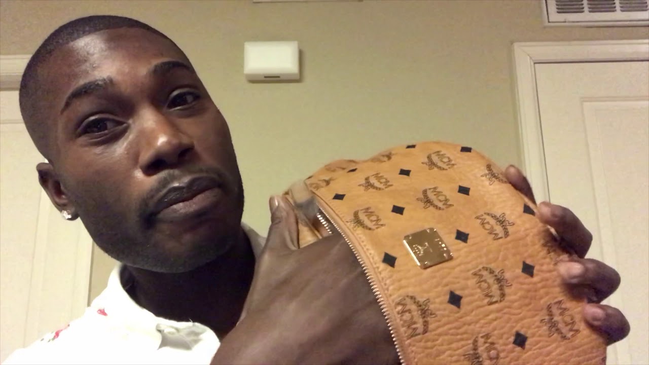 MCM UNBOXING Stark medium Belt Bag in Visetos N COGNAC