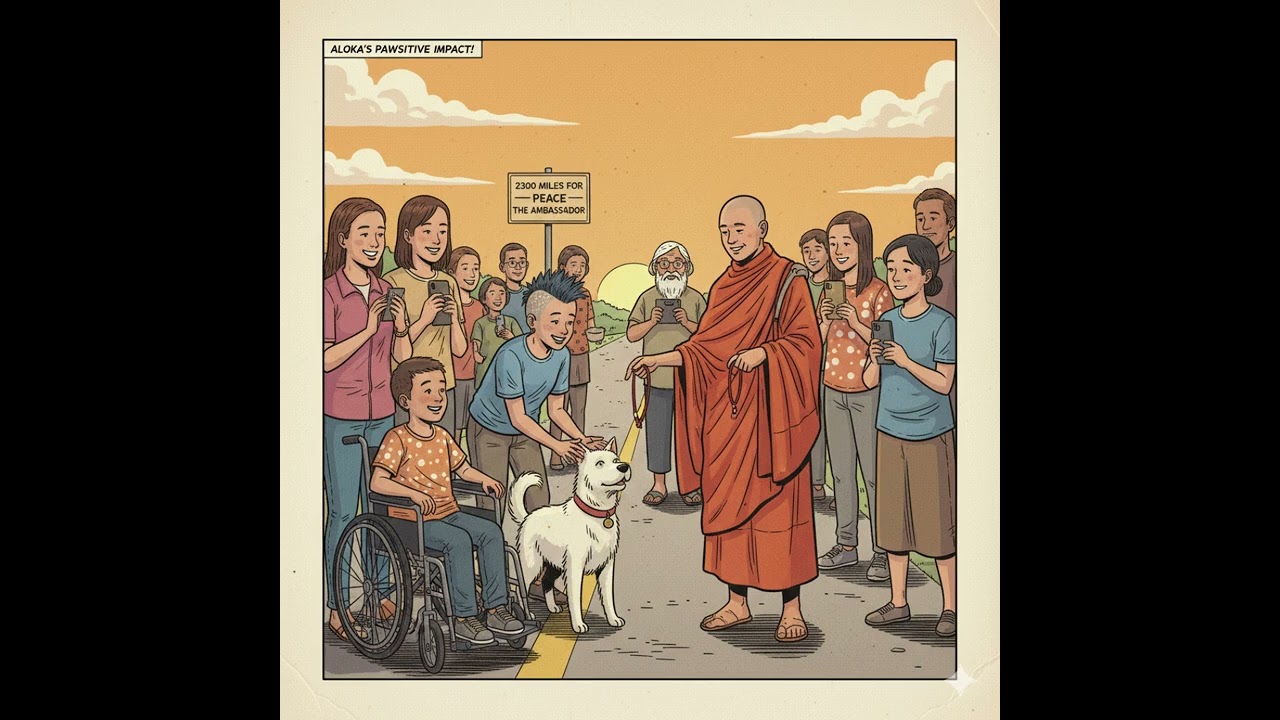 | Peace Walk Monks|2,300 Miles for Peace | The Peace Walk Blues for the Monks | Aloka the Peace Dog|