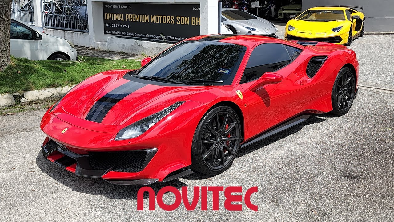 FERRARI 488 PISTA NOVITEC EXHAUST MALAYSIA | FULL CARBON OPTION W CARBON WHEELS | STAGE 2 TUNED