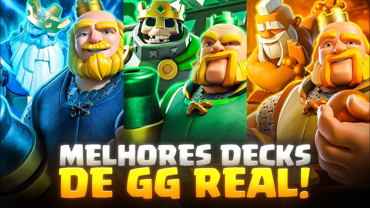 TESTEI E APROVEI OS MELHORES DECKS DE GIGANTE REAL EVOLUÍDO NO CLASH ROYALE