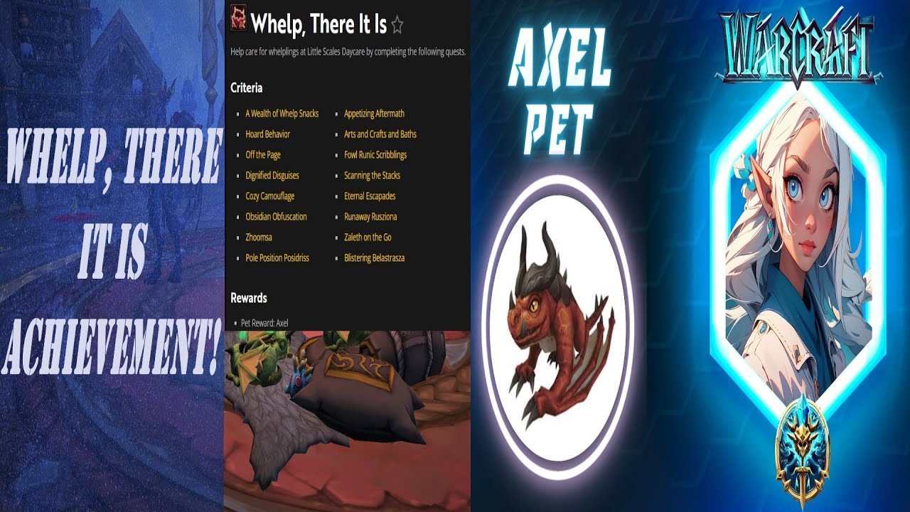 Whelp, There It Is! Wow Achievement | Axel Pet