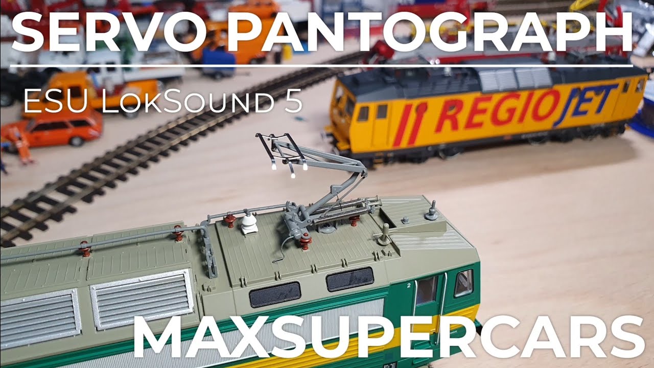 HO scale servo pantograph controlled by ESU LokSound 5