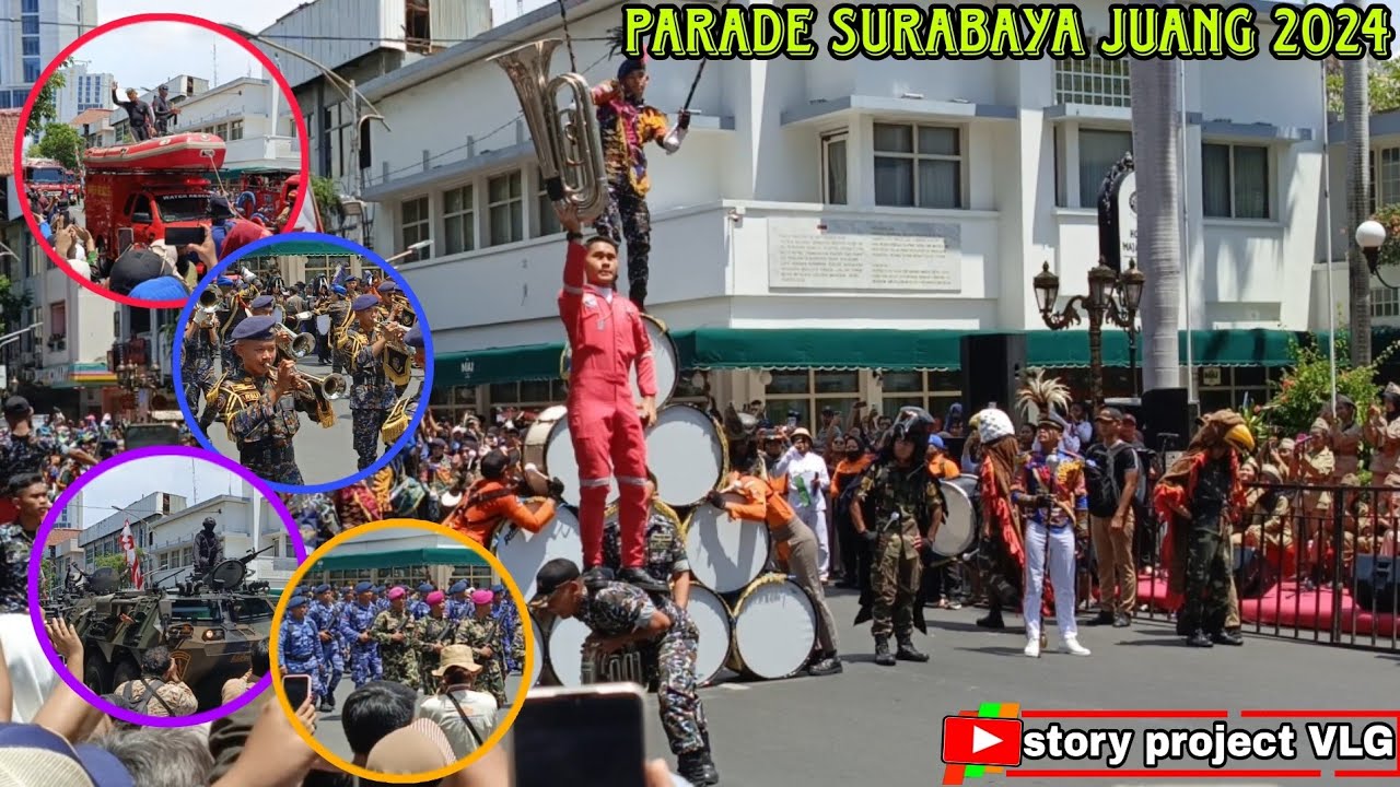 PARADE SURABAYA JUANG 2024 || Suasana Depan Hotel Majapahit