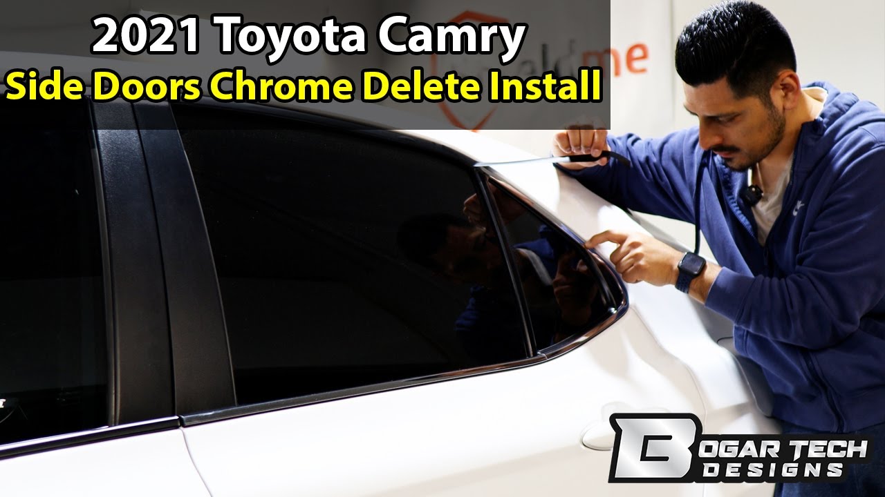 Toyota Camry 2018-2024 Боковые двери Хром Удалить Установить