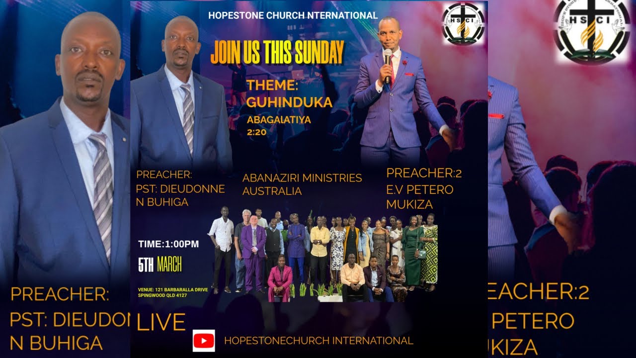 IGITARAMO CY'ABANAZIRI MURI HOPESTONE CHURCH INTERNATIONAL 5/3/2023