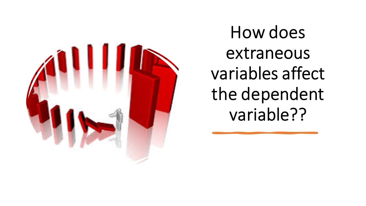 How does extraneous variables affect the dependent variable in a research study?