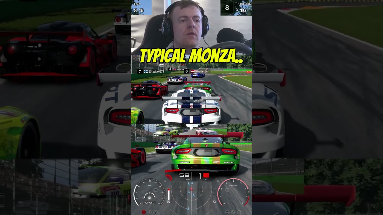 Это типичная гонка в Монце... #gt7 #granturismo #shorts