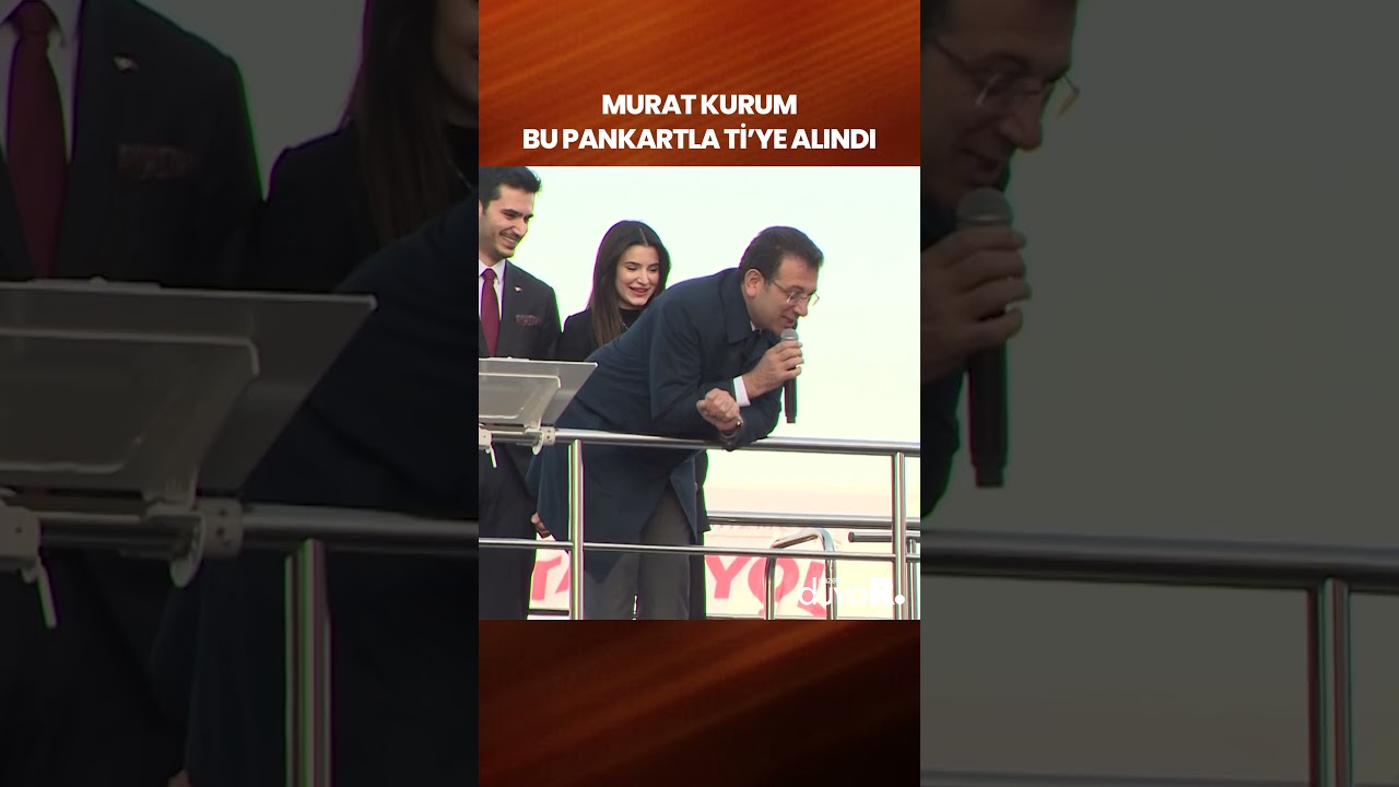 Murat Kurum'un 8 KM metroyu 8 adımda anlatması İmamoğlu mitinginde işte b&ouml;yle ti'ye alındı #shorts
